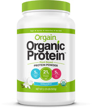 Orgain Plant-Based Organic Protein Powder, Vanilla Bean, 2.03lb
