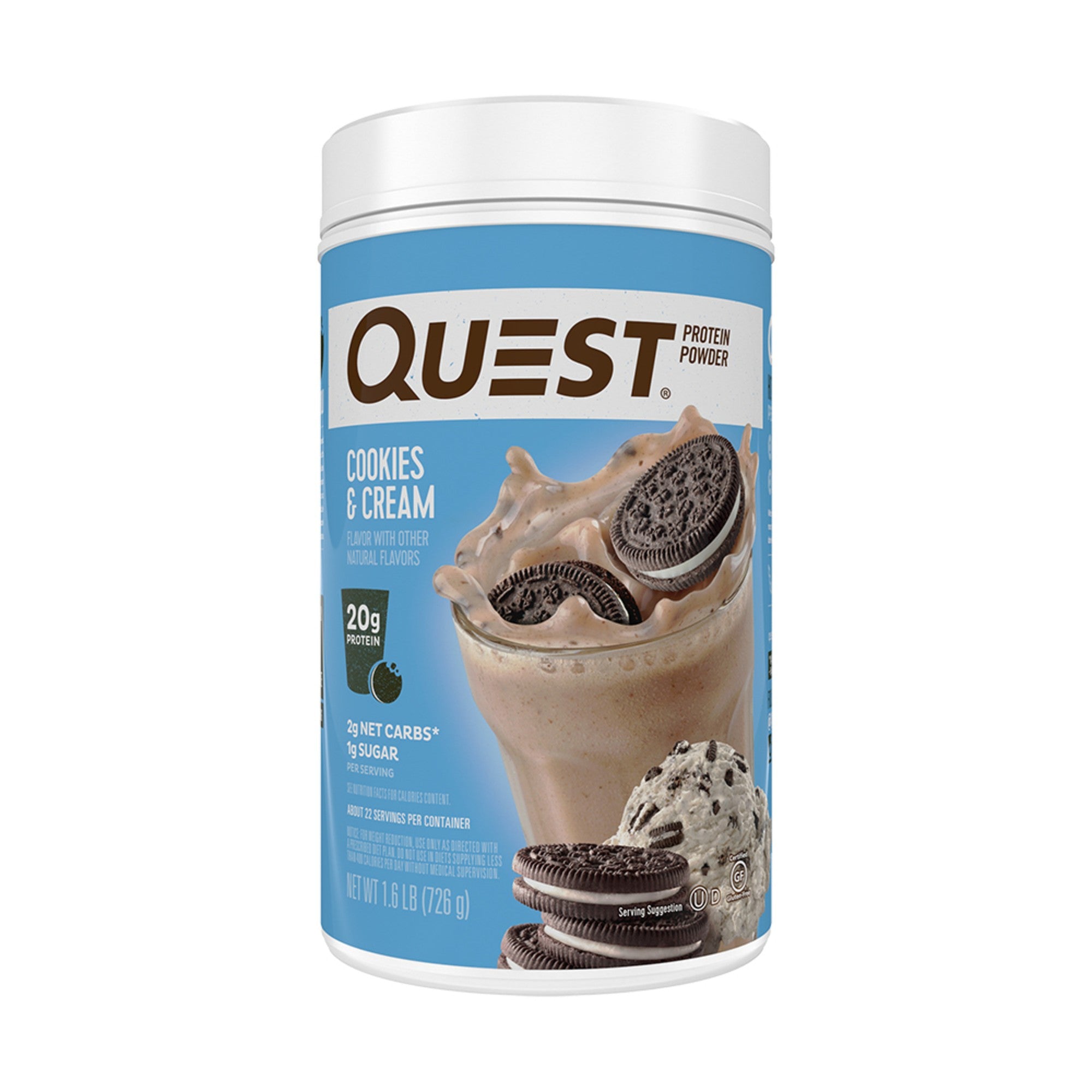 Quest Nutrition Protein Powder, Cookies & Cream, 1.6lb