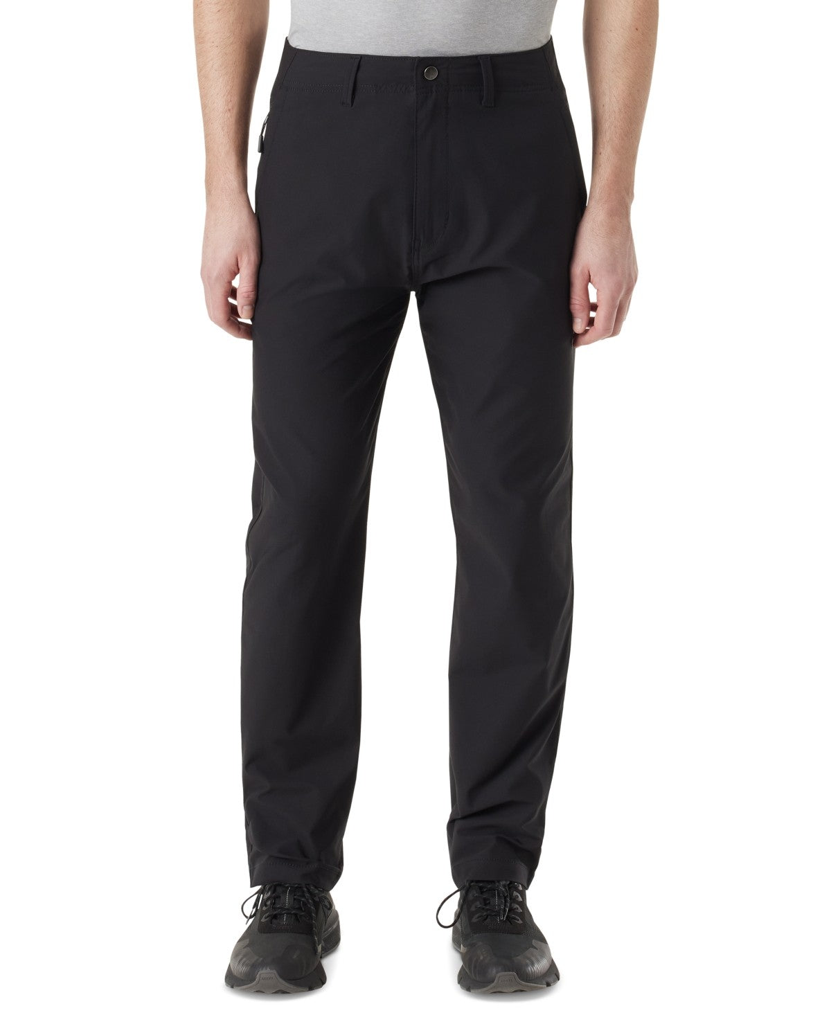 Bass Outdoor Men's Traveler Slim-Straight Fit Flex Tech Twill Pants, Caviar 28W x 32L