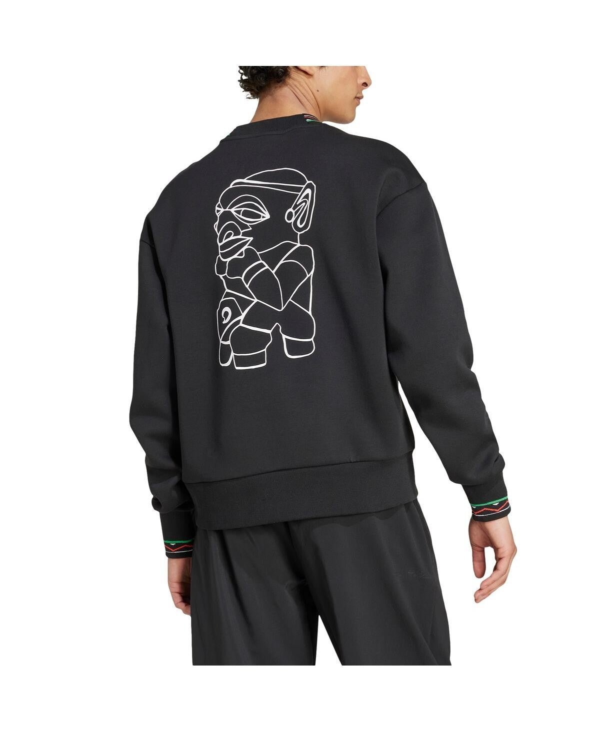 Men's Arsenal adidas X Labrum London 2024/25 Seasonal Pullover Sweatshirt, Black, Large