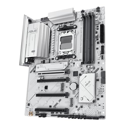 ASUS B650E MAX Gaming WiFi W Motherboard AMD AM5 ATX PCB DDR5 PCIe 5.0, White