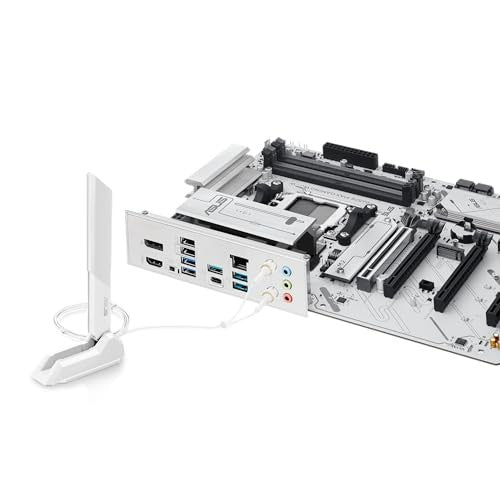 ASUS B650E MAX Gaming WiFi W Motherboard AMD AM5 ATX PCB DDR5 PCIe 5.0, White