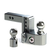 Weigh Safe WS4-2.5 Adjustable Ball Mount with 4" Drop and 2.5" Shank, Aluminum