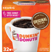 Dunkin Donuts, Original Medium Roast Coffee Keurig K Cups, 11.86 Oz (Case of 4)