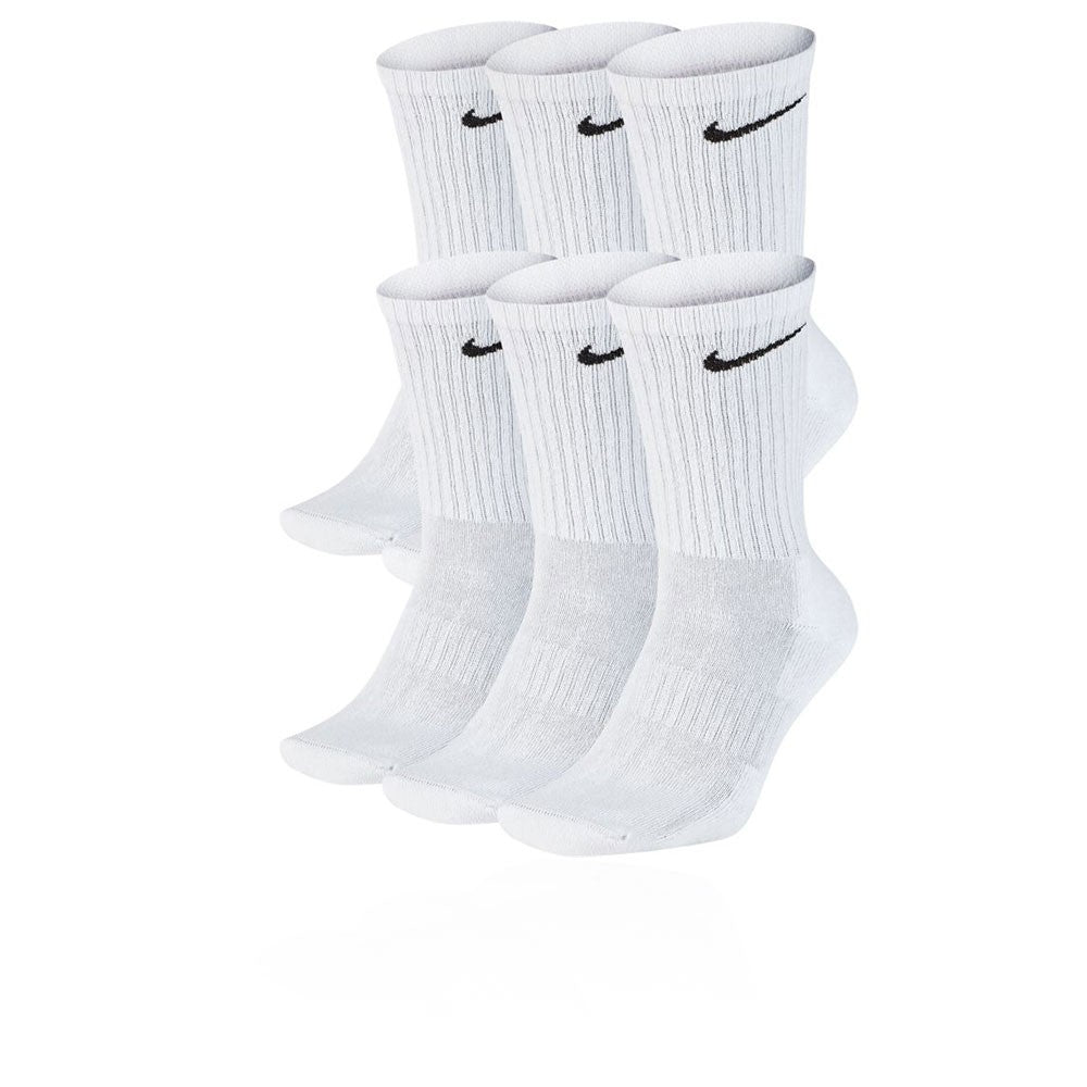 Nike Unisex Adult Everyday Cushioned Training Crew Socks (6 Pairs) Small