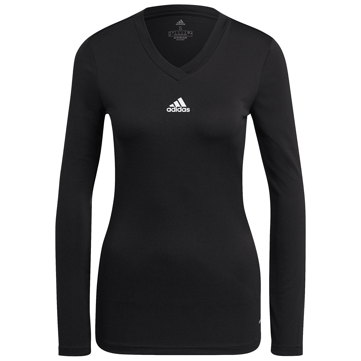 adidas Women's Team Base Long Sleeve T-Shirt - Black, Large