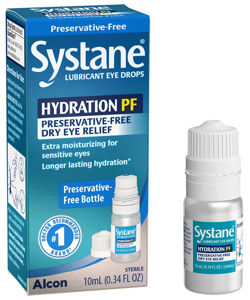 Systane Hydration Multi-Dose Preservative Free Dry Eye Drops - 0.34oz/2pk