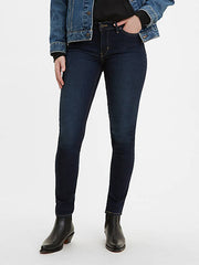 SZ 30 Women's Levi's 711 Skinny Fit Water Conscious Jeans | Dark Blue