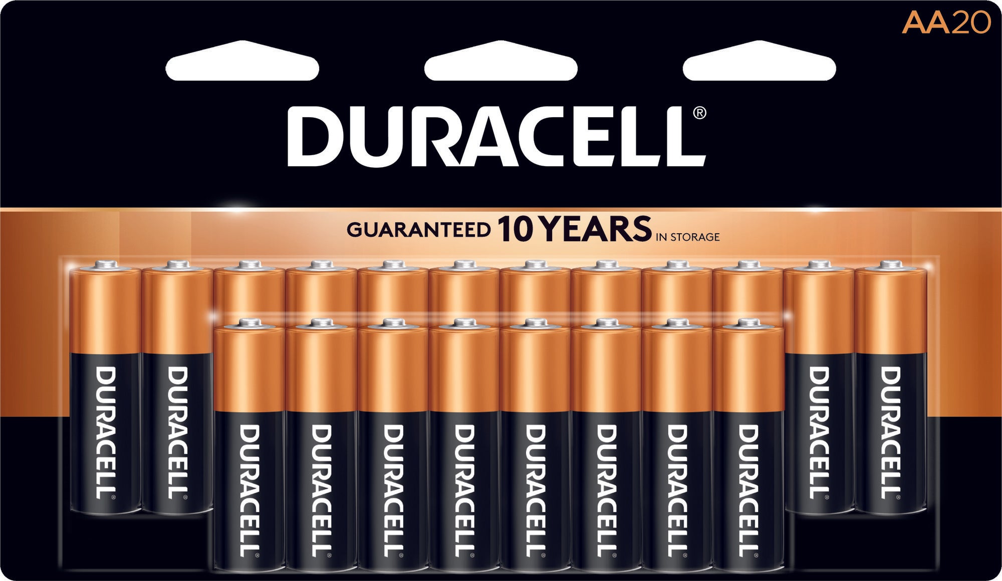 Duracell Coppertop Power Boost Alkaline Batteries- AA - 20 Batteries