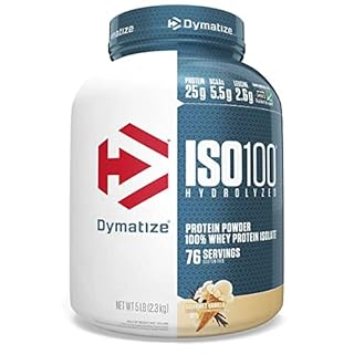 Dymatize ISO100 Hydrolyzed Protein Powder - Gourmet Vanilla, 5lb (76 Servings)