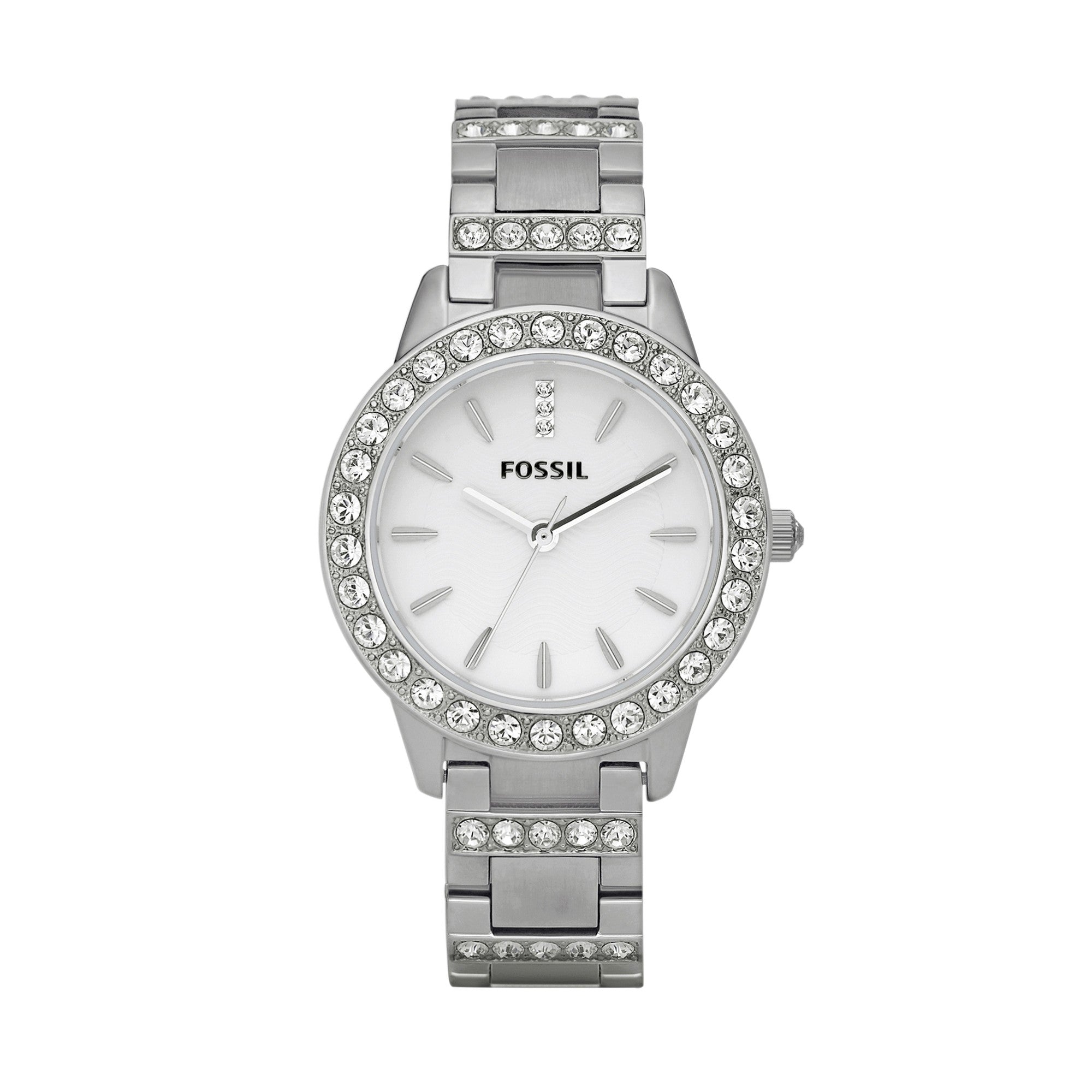 Fossil Women's Jesse Stainless Steel Three-Hand Glitz 34mm Watch - ES2362