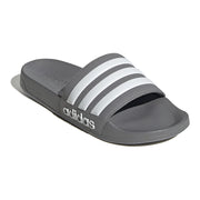 adidas Men's Adilette Shower Slides, Size 14, Gray/White