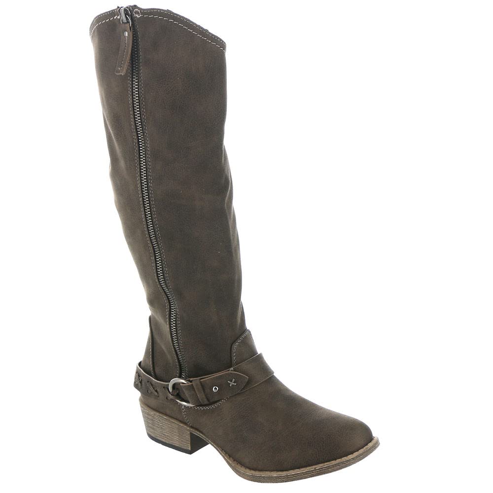 Very G Merlot Women's Riding Boot, Dark Taupe - Size 6