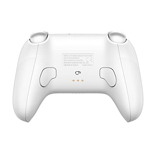 8BitDo Ultimate Bluetooth Controller with Charging Dock for Nintendo Switch, Windows (White)