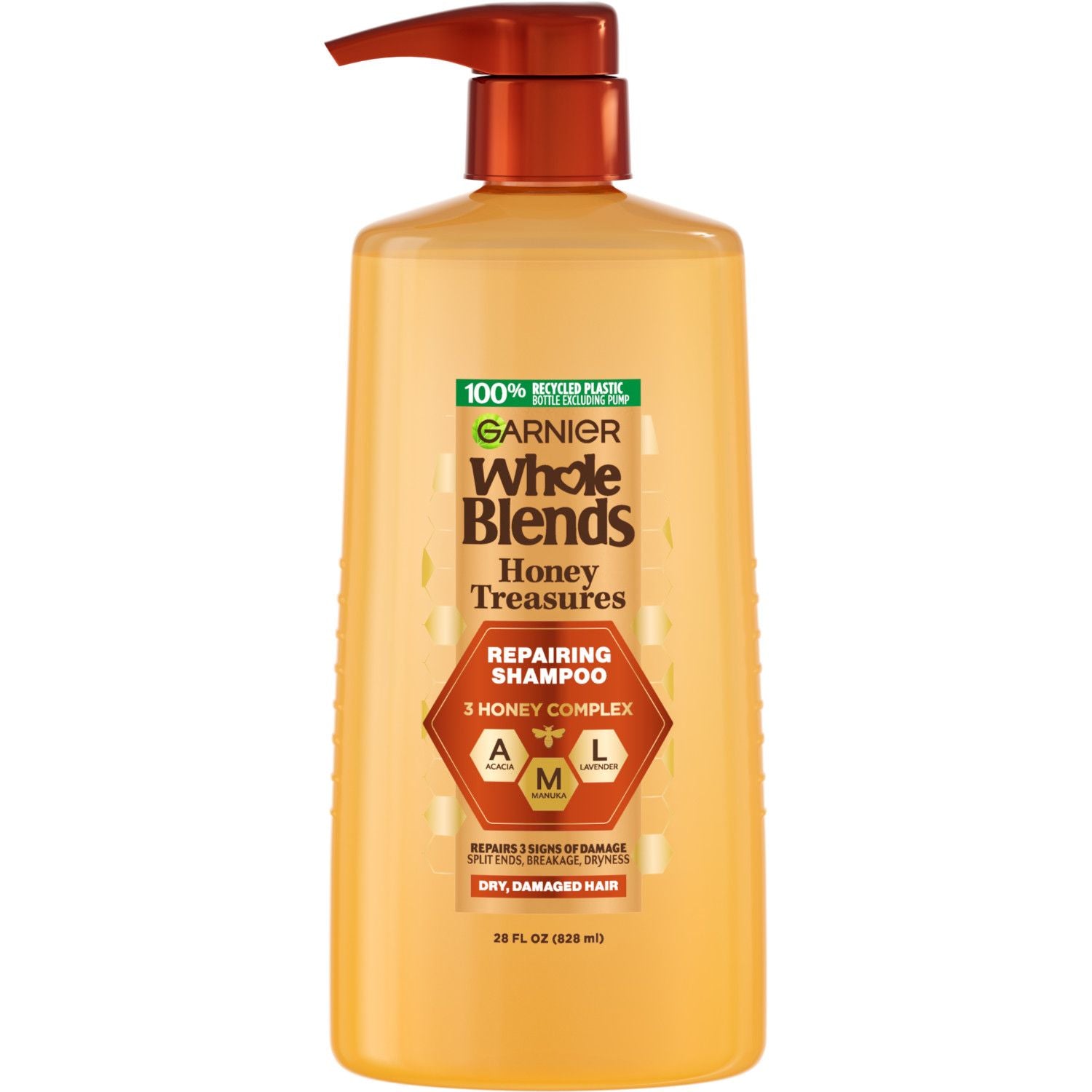 Garnier Whole Blends Repairing Shampoo Honey Treasures for Damaged Hair - 28 fl oz