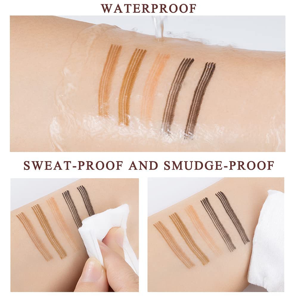 Liquid Eyebrow Pen - Upgrade Eyebrow Pencil TattooPen, Eyebrow Makeu, Long Lasting, Waterproof and Smudge-proof (Black #5)