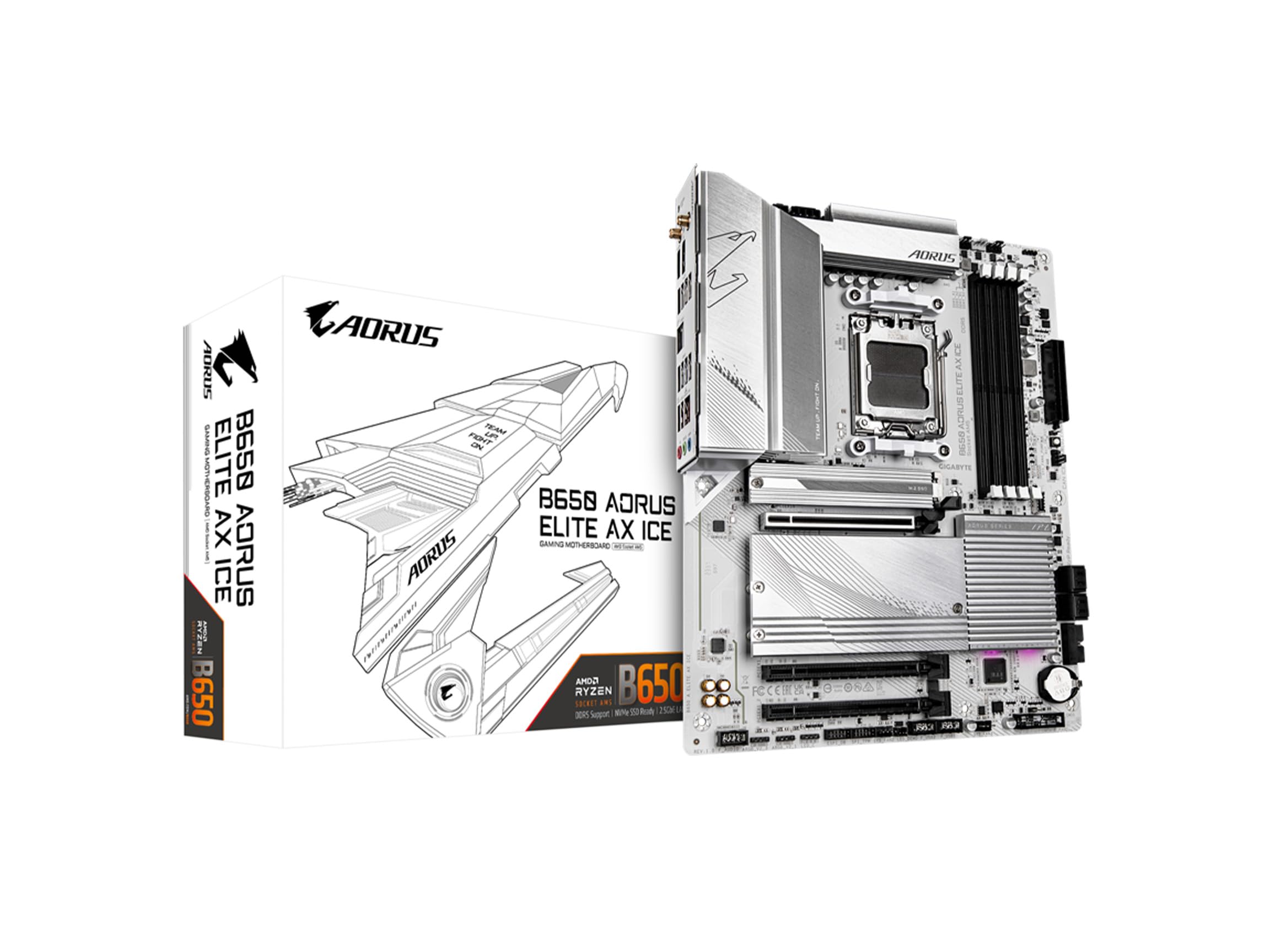 GIGABYTE B650 AORUS Elite AX ICE Motherboard AM5/LGA 1718/AMD/B650/ATX/DDR5
