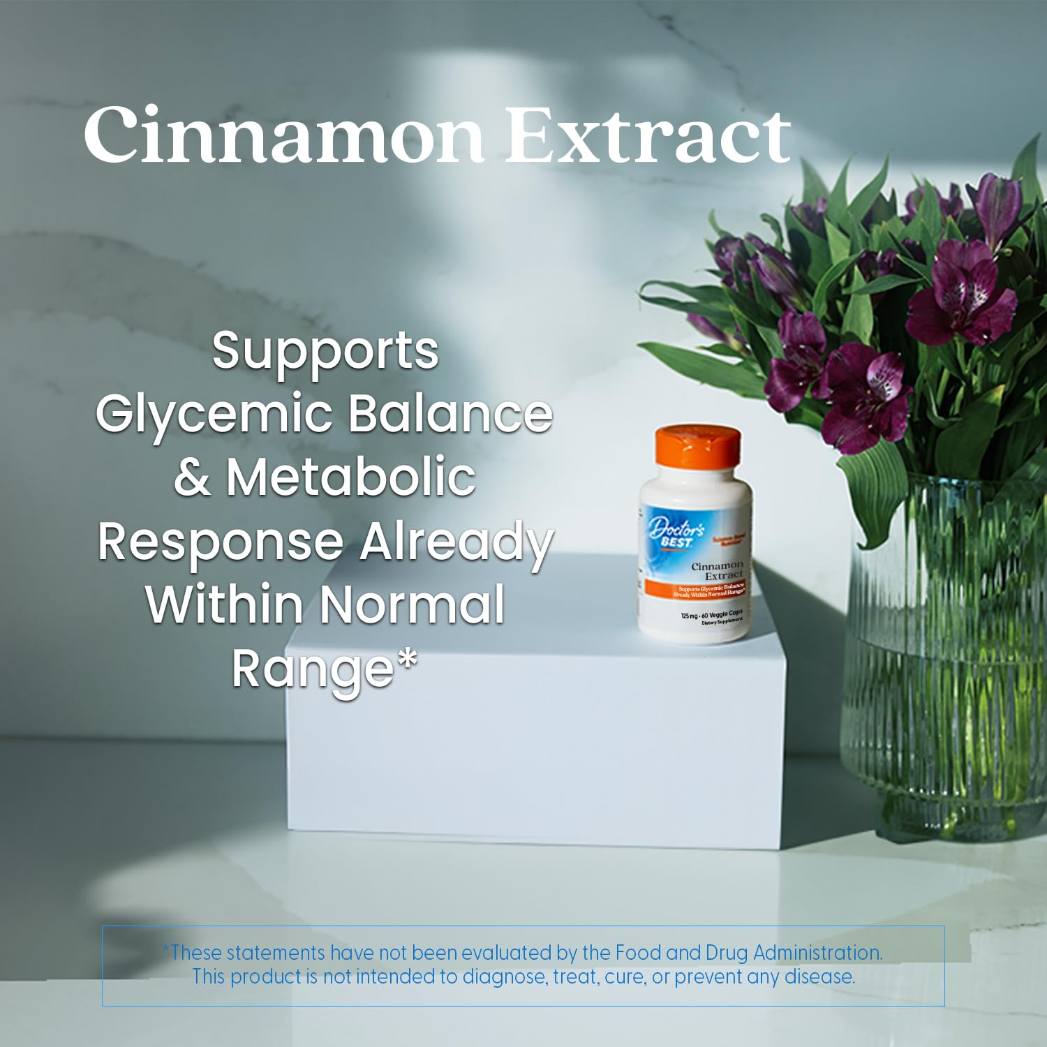 Doctor's Best Cinnamon Extract with CinSulin 250 mg - 120 Veggie Caps
