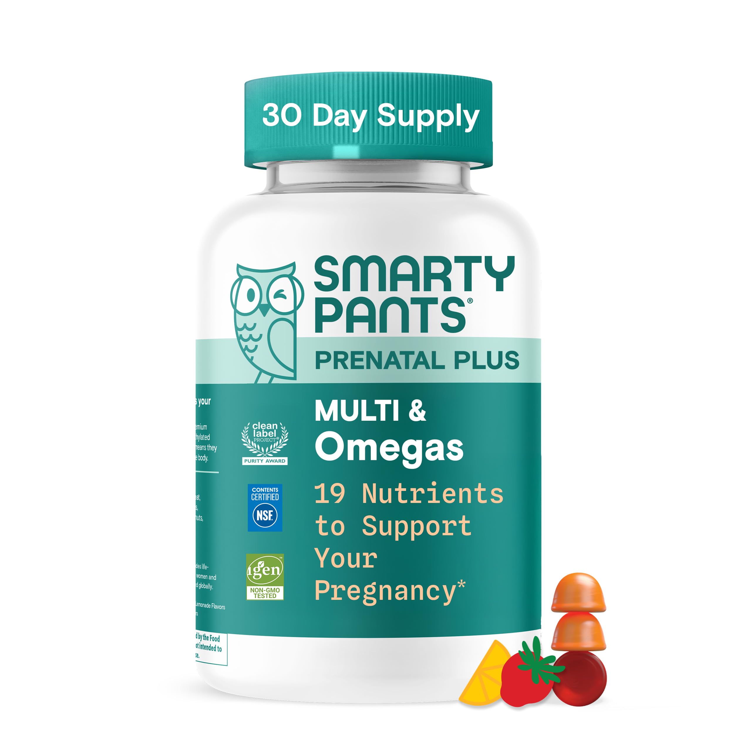SmartyPants Prenatal Plus Multivitamin & Omegas Gummies  - 90ct