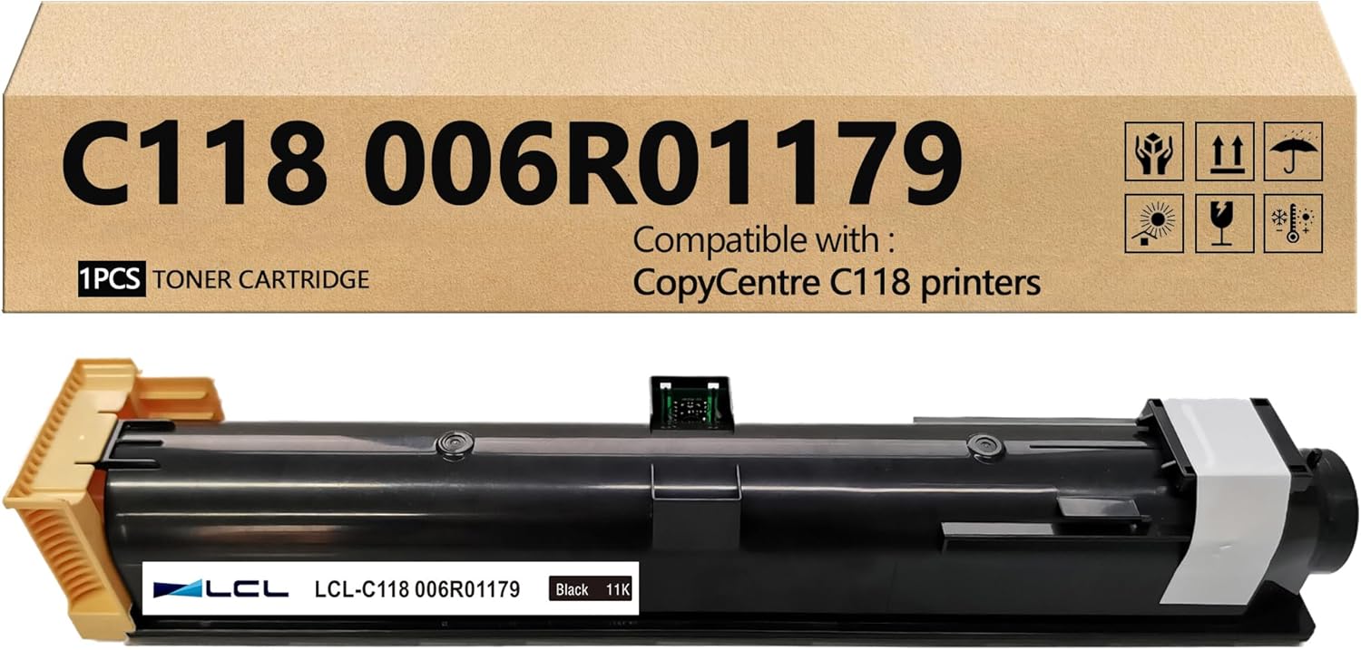 LCL CopyCentre C118 Black Toner Cartridge Replacement for Xerox 006R01179