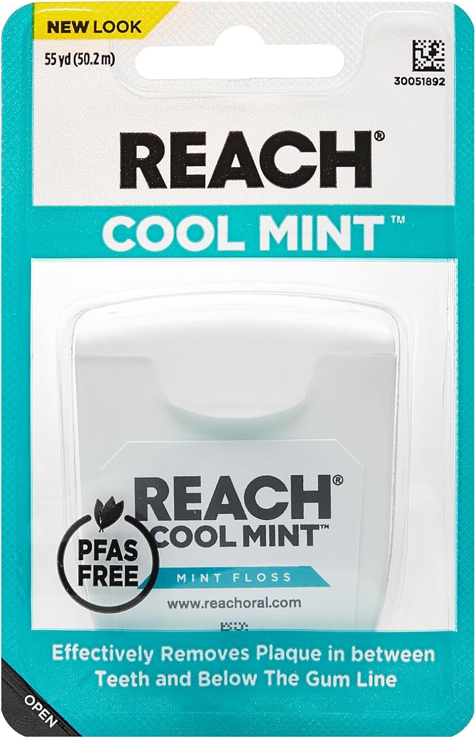 REACH Cool Mint Dental Floss, Fresh Mint, for Adults & Kids, 1 Pack, 55yd Visit the Reach Store
