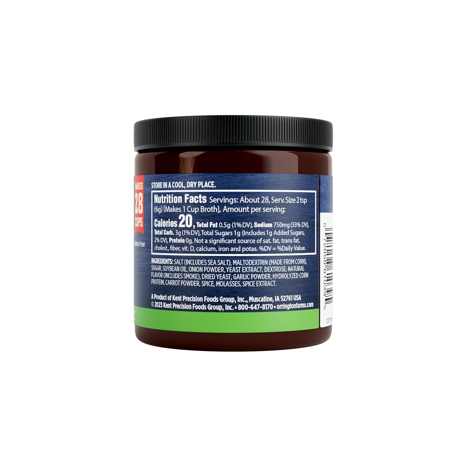 Orrington Farms Vegan Ham Flavored Broth Base, 6 oz.