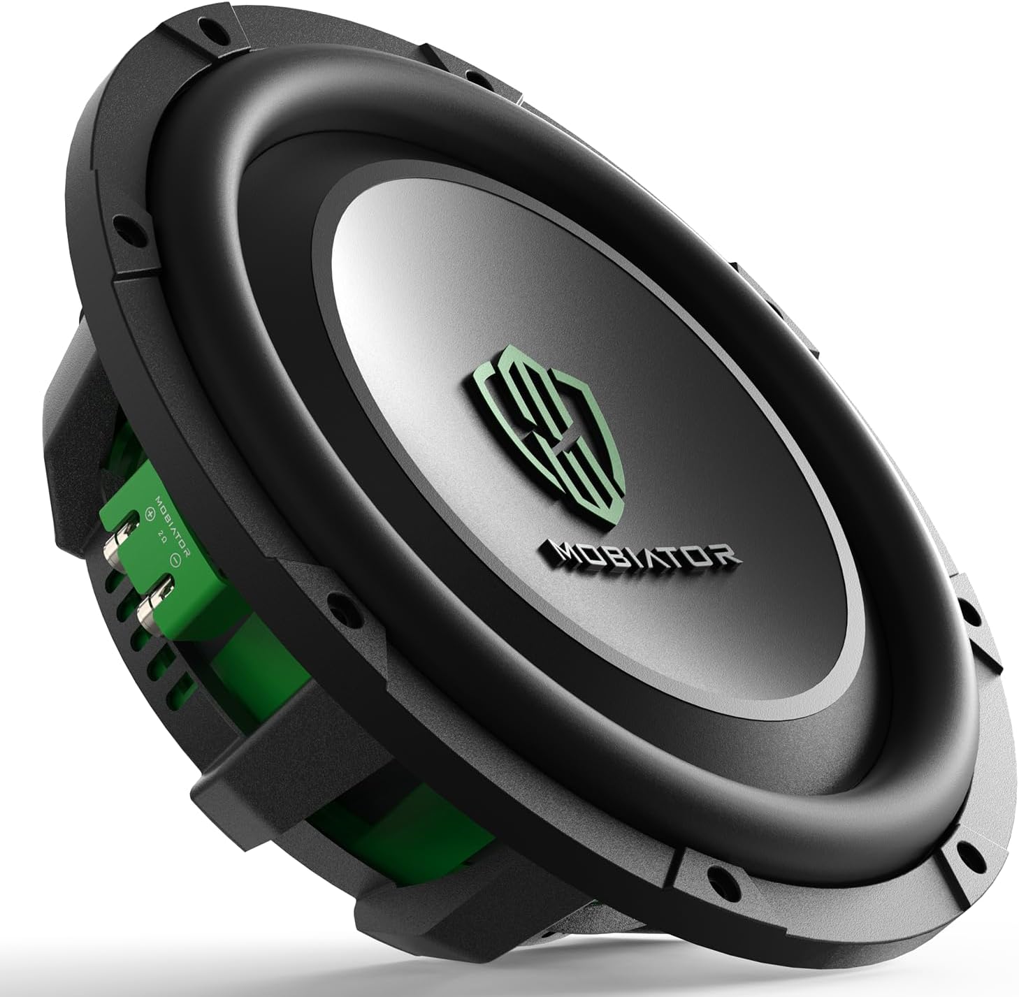 Mobiator DS-12 D2 Shallow Mount Car Subwoofer 12'' 1400W Max Power Dual 2 Ohm High Performance, Black