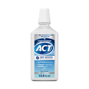 ACT Dry Mouth Anticavity Zero Alcohol Fluoride Mouthwash - Soothing Mint, 33.8 fl. oz.