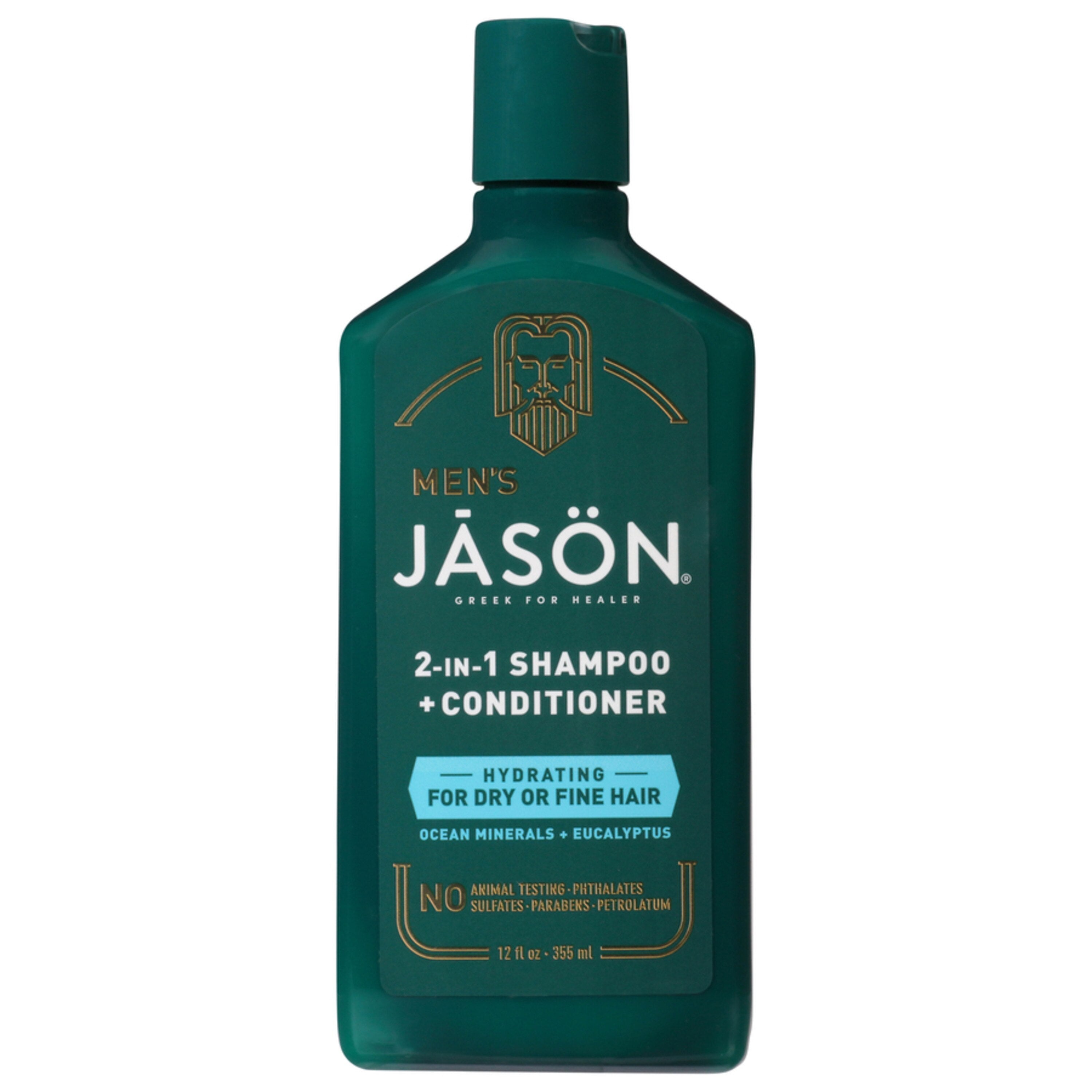 JASON Men s 2-in-1 Hydrating Ocean Minerals & Eucalyptus Shampoo & Conditioner  12 fl. oz.