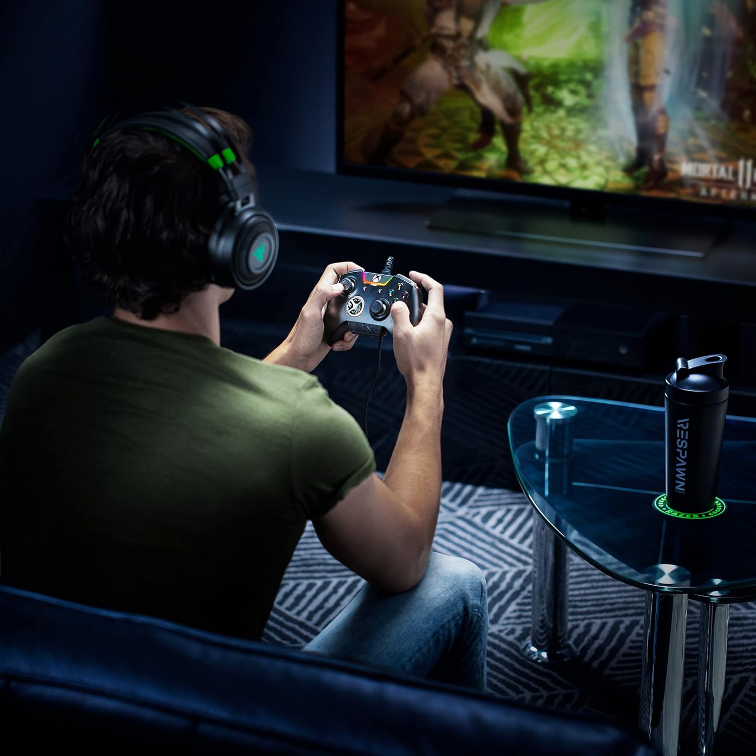 Razer Nari Ultimate Wireless 7.1 Surround Sound Gaming Headset for Xbox Series X & S, Xbox One - Black/Green