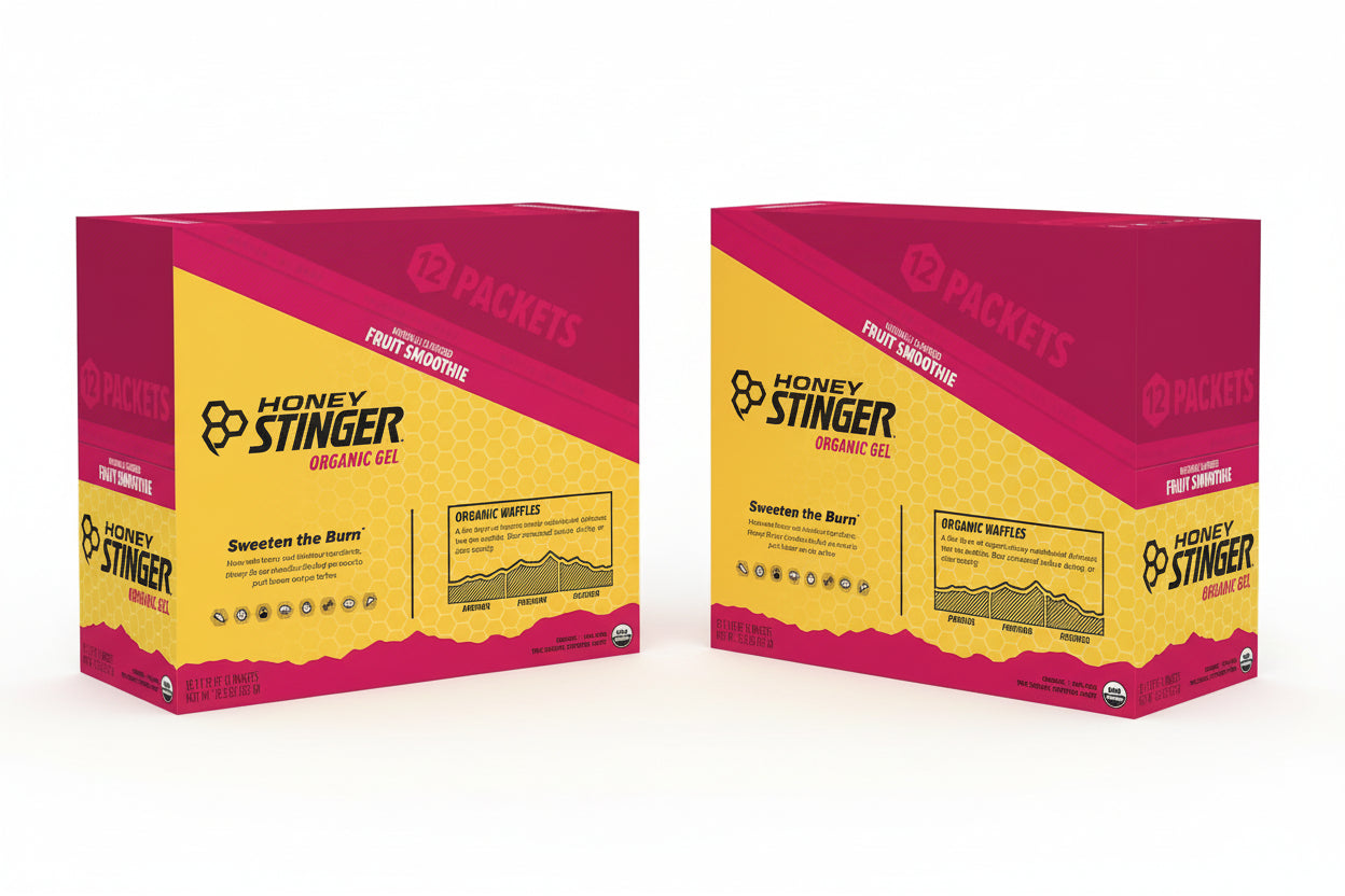 Honey Stinger Organic Energy Gel Box - Fruit Smoothie 12ct x 2 boxes