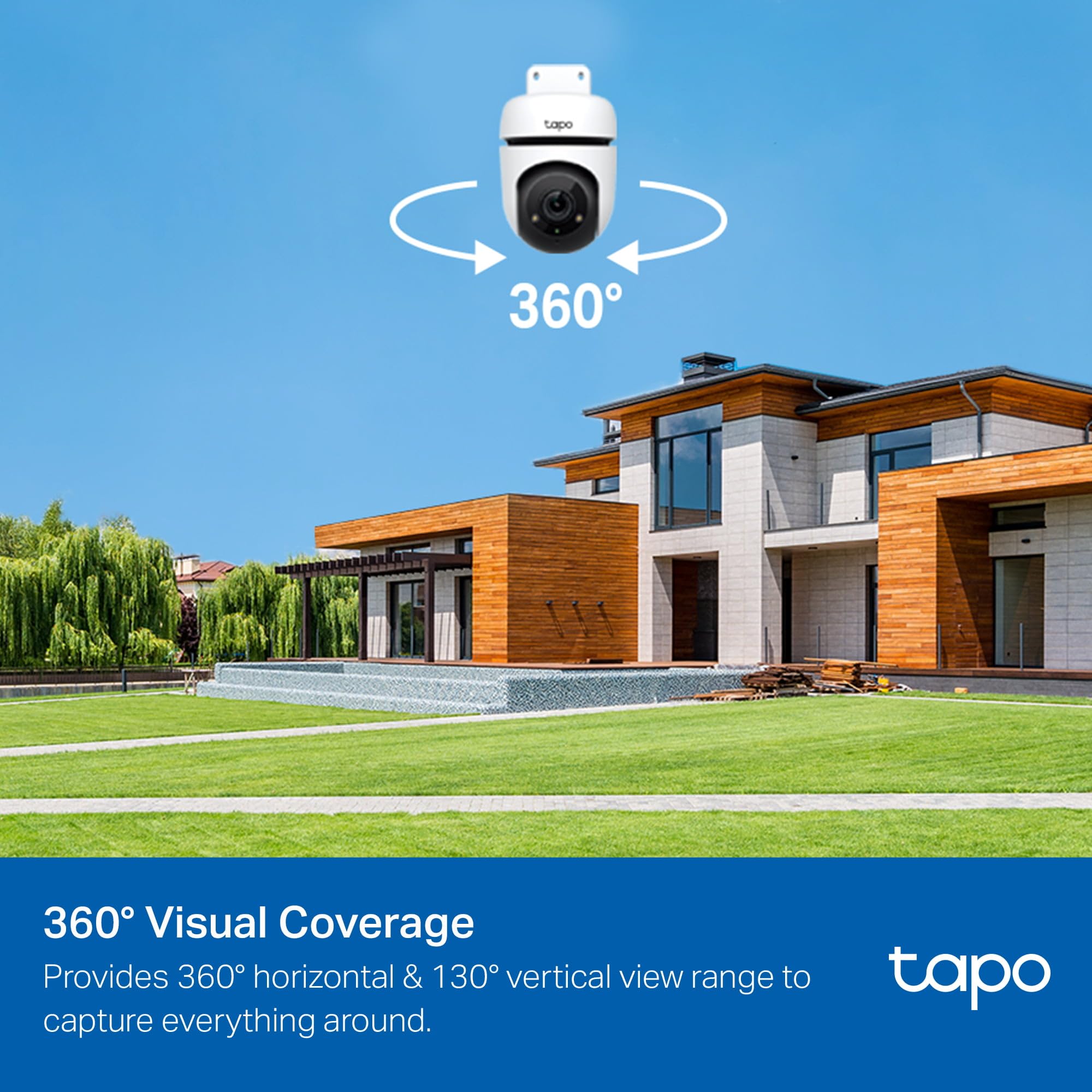 Tapo C500 TP-Link 1080P Outdoor Wired Pan/Tilt WiFi Camera 360° View