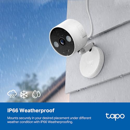 TP-Link Tapo 2K QHD Security Camera, Indoor/Outdoor, Color Night Vision (Tapo C120)