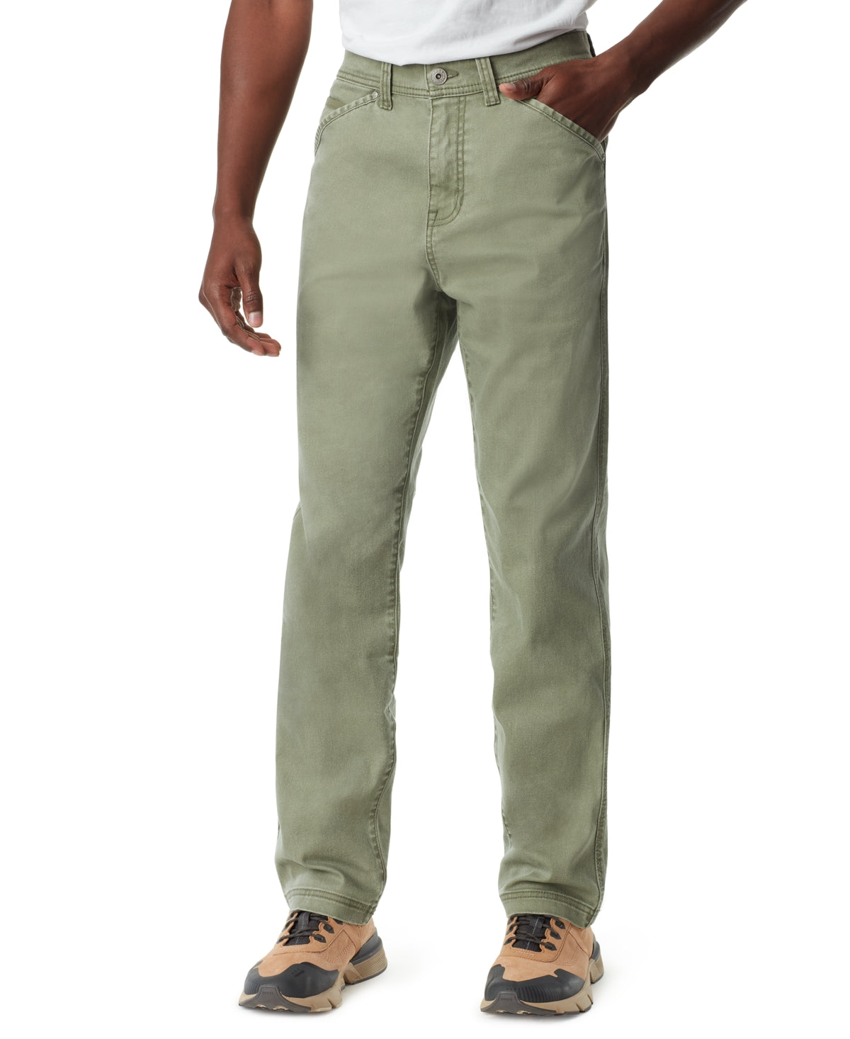 Bass Outdoor Men's Straight Leg Everyday Pants, Deep Lichen Green - Size 38