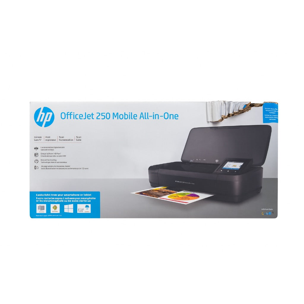 HP OfficeJet 250 Mobile Wireless All-in-One Thermal Inkjet Printer
