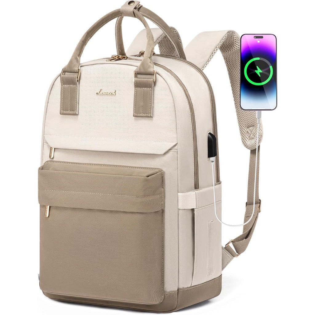 LOVEVOOK Laptop Backpack with USB Port, Waterproof - Fits Up to 17" Laptops