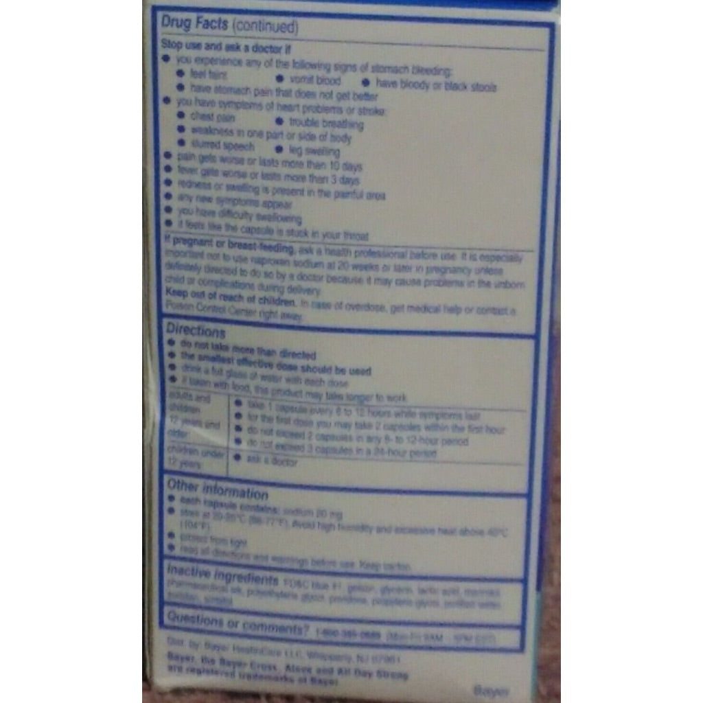 Aleve Liquid Gels  220mg (120 Count)