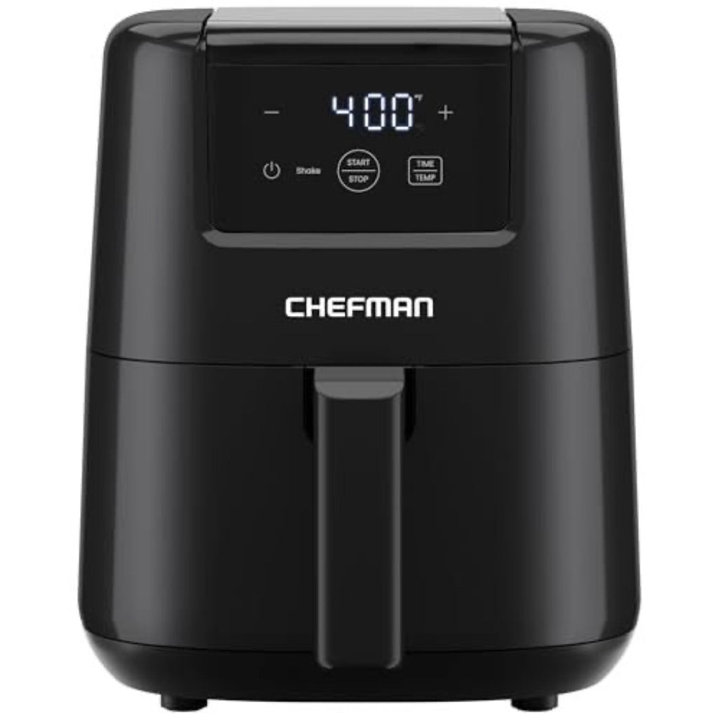 Chefman 2 Qt Compact Air Fryer W/ Digital Display and Shake Reminder - Black  New