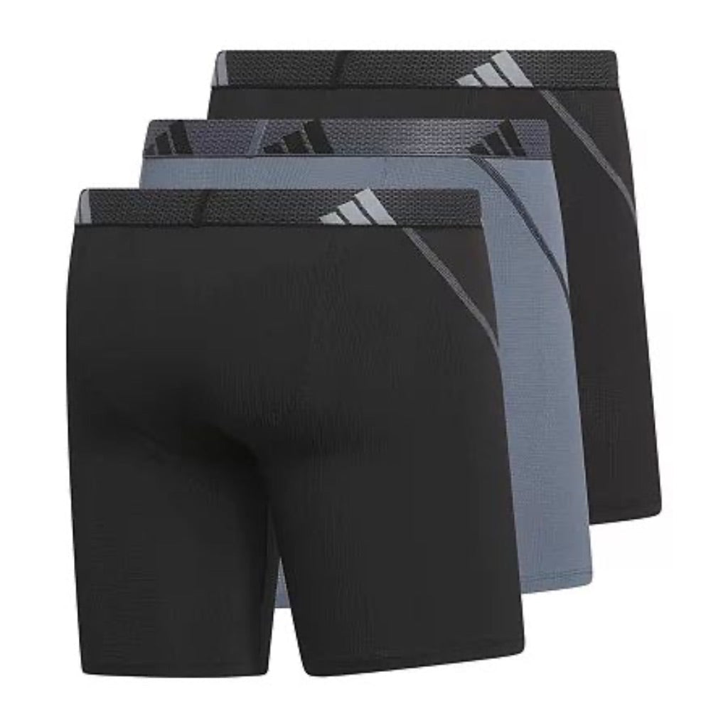 Men's adidas Sport Performance 5" Mesh Boxer Briefs, 3 Pack - Size Small