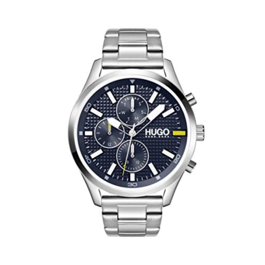 HUGO Boss #CHASE Men's Watch, 46mm, Stainless Steel Link Bracelet, Model: 1530163