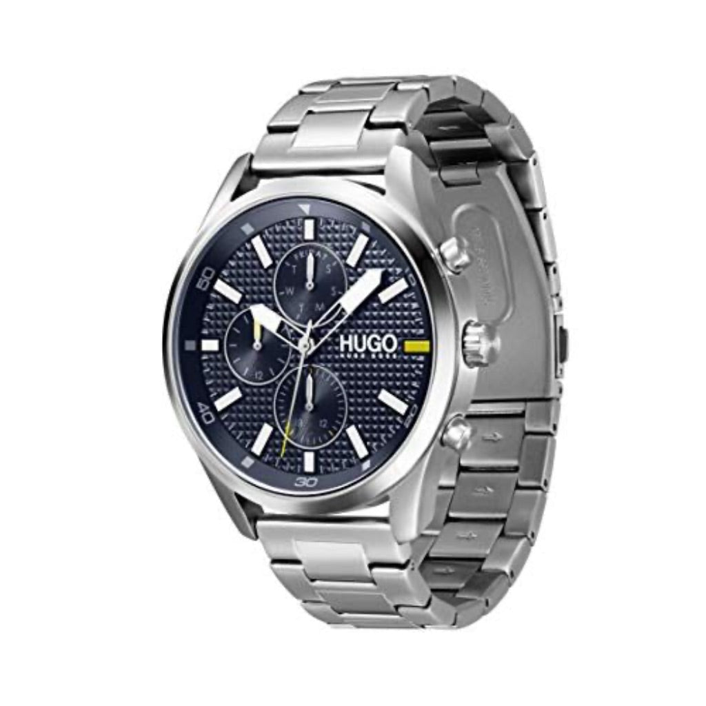 HUGO Boss #CHASE Men's Watch, 46mm, Stainless Steel Link Bracelet, Model: 1530163