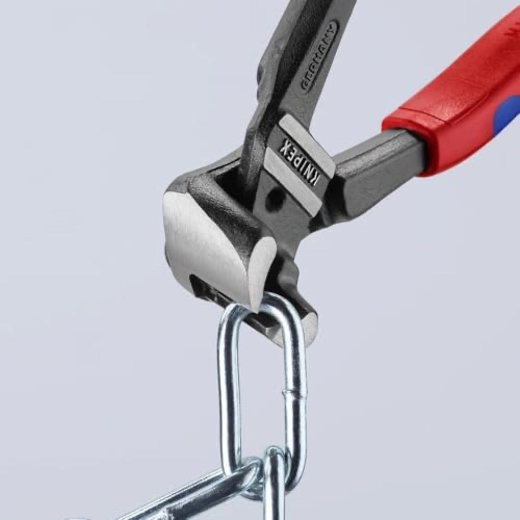 KNIPEX Tools High Leverage Bolt End Cutting Nippers, Multi-Component (6102200)