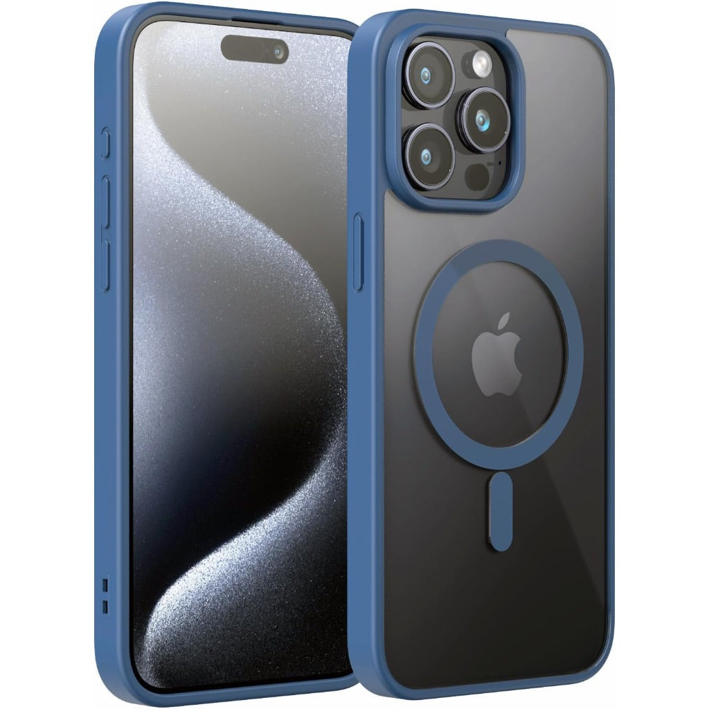 MagSafe, Military-Grade Protection iPhone 15 Pro Max Case - Blue