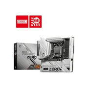 MSI B650M PROJECT ZERO AM5 AMD B650 Ryzen 7000 SATA DDR5 PCI-E X16 Slot 2x M.2 Wi-Fi 6E Bluetooth 6Gb/s MATX Back Connect Design Motherboard