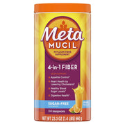Metamucil 4-in-1 Psyllium Fiber Sugar-Free Powder - Orange, 23.3oz