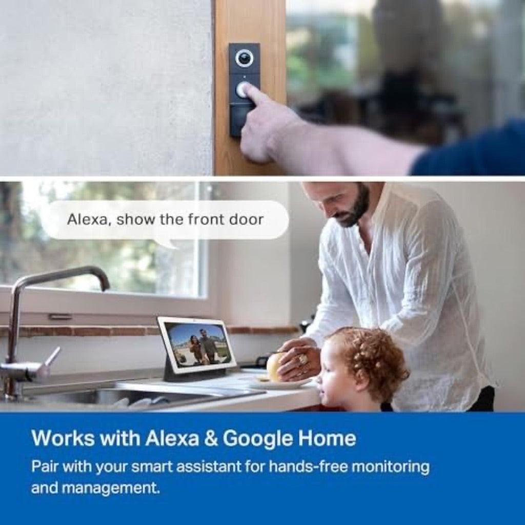 TP-Link Tapo Smart Wi-Fi Video Doorbell Camera with Chime, Battery or Wired (Tapo D225)