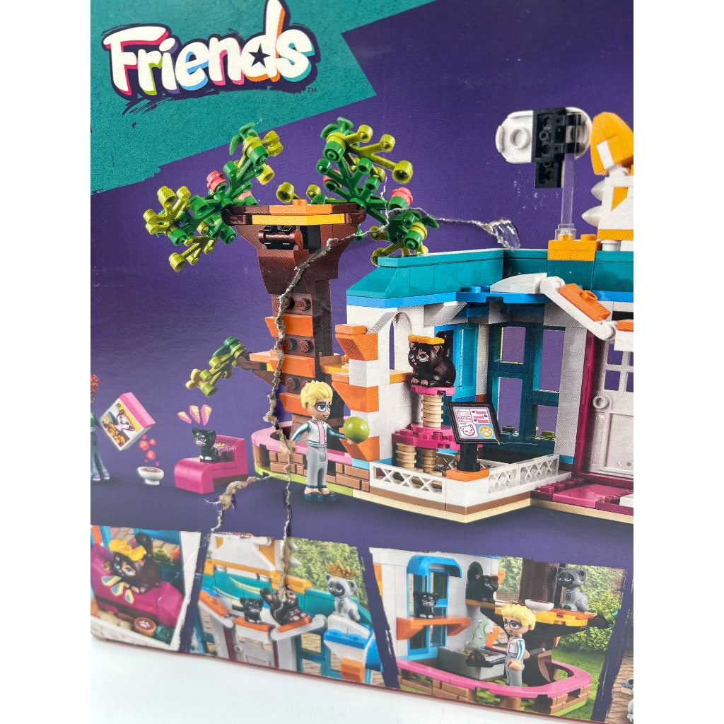LEGO Friends Cat Hotel 41742  Pet Care Toy with Kittens Plus Olly & Naomi 2023 Character Mini-Dolls  Animal Playset