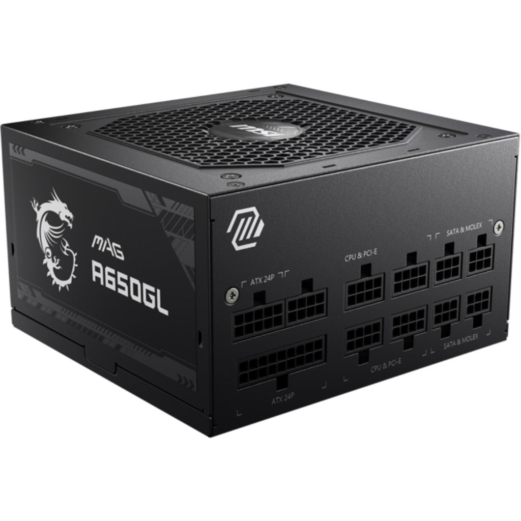 MSI Mag 80 Plus A650GL 650-Watt ATX Modular Power Supply