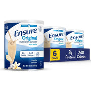 Ensure Original Nutrition Powder, Vanilla Flavor - 14.1oz Cans - 6 Pack