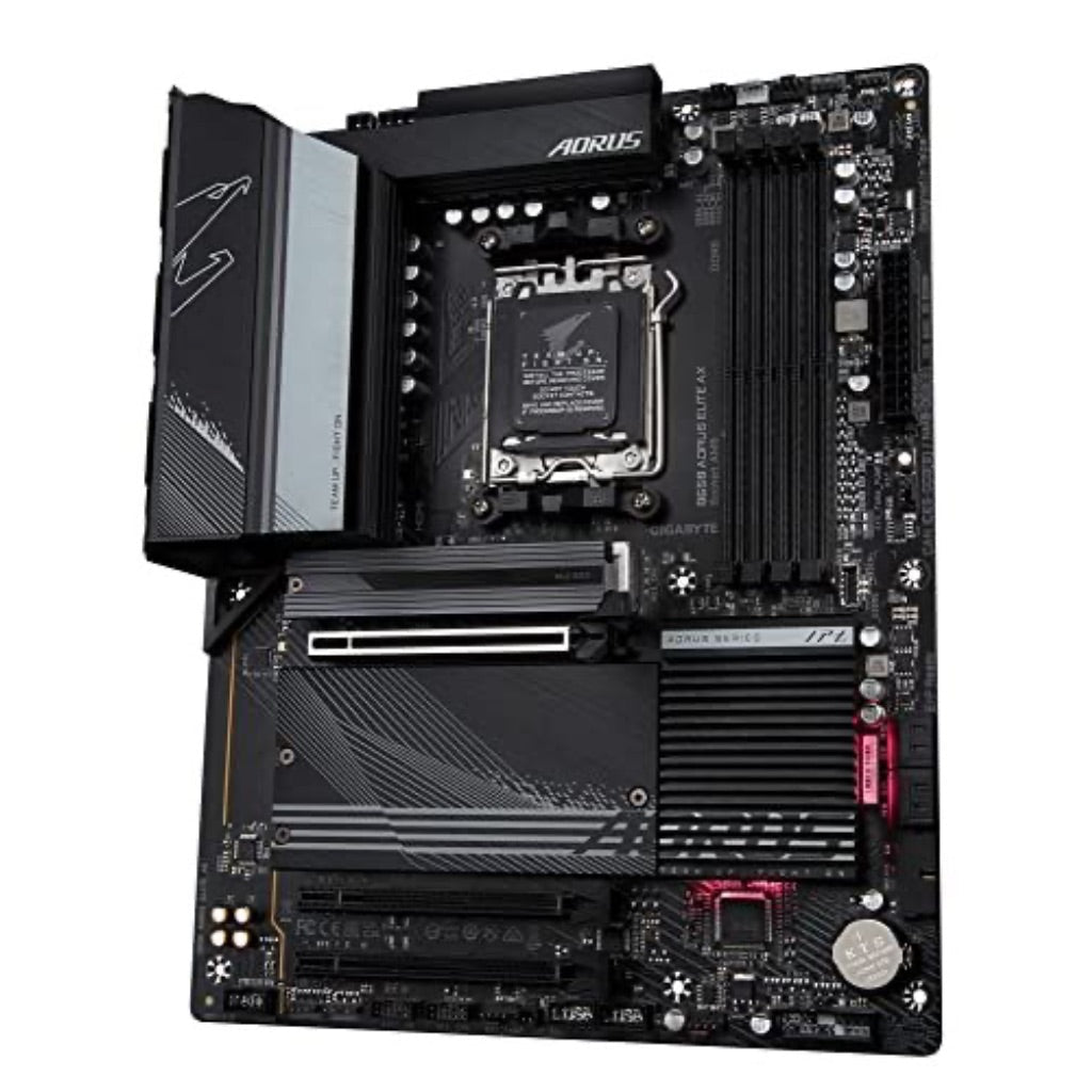 GIGABYTE - B650 AORUS ELITE AX (Socket AM5) AMD B650 ATX DDR5 Wi-Fi 6E Motherboard - Black